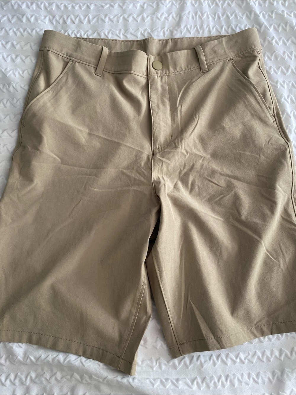 Janie and Jack Tan Flat-Front Boys Shorts